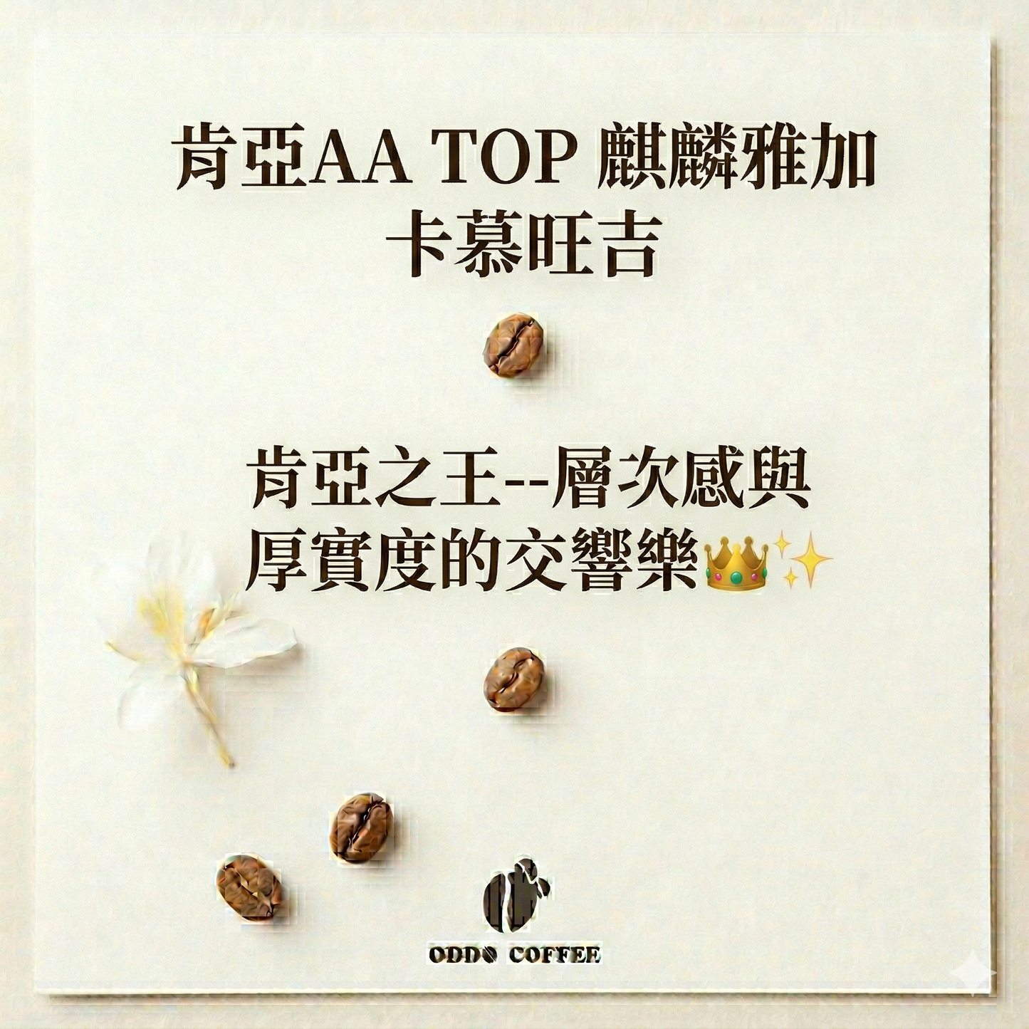 肯亞AA TOP・麒麟雅加・卡慕旺吉| 層次感與厚實度的多重享受